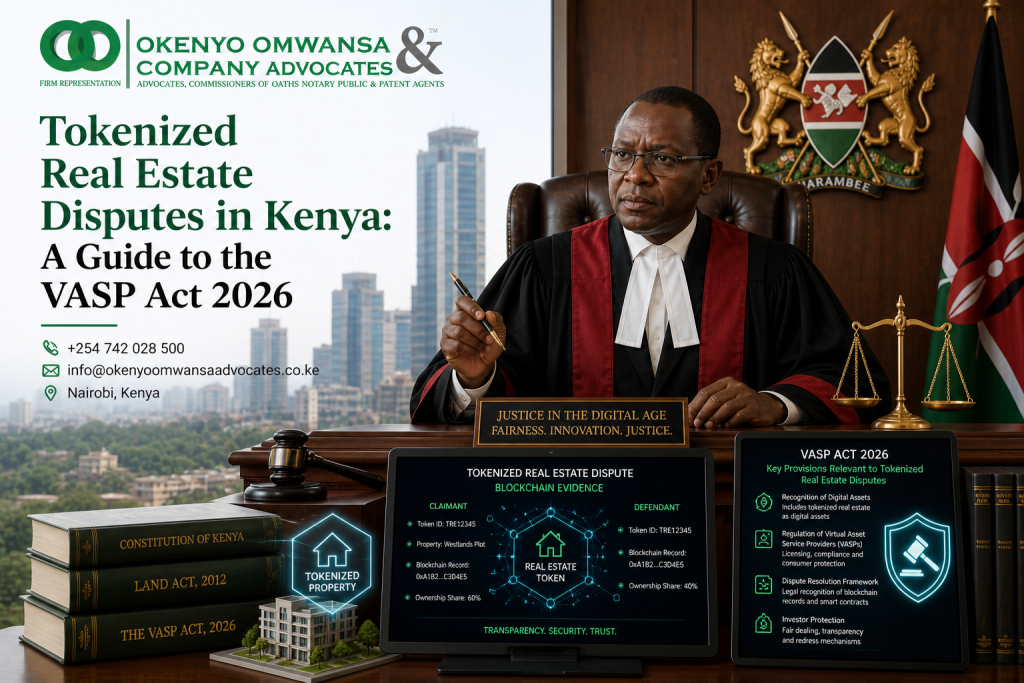 Tokenized Real Estate Disputes in Kenya: A Guide to the VASP Act 2026
