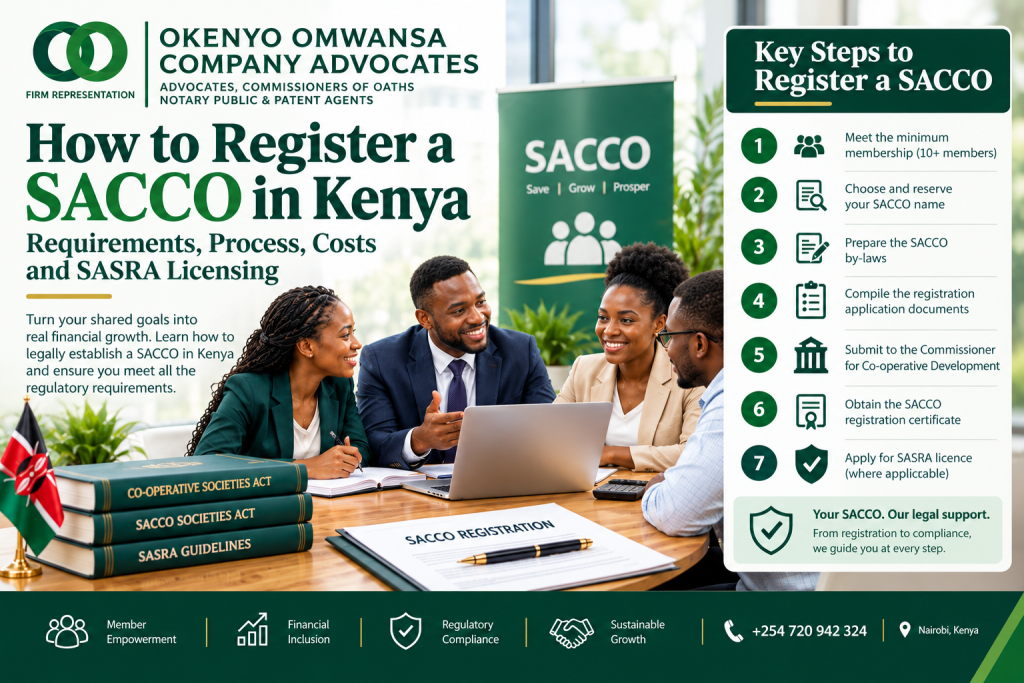 How to register a Sacco in Kenya